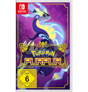 Spielverpackung von Pokémon Purpur