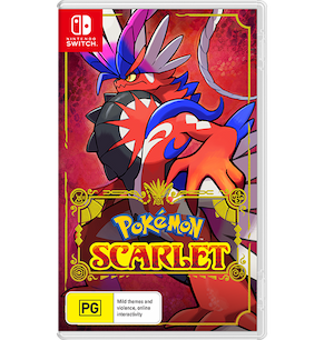 Pokémon™ Scarlet game packaging.