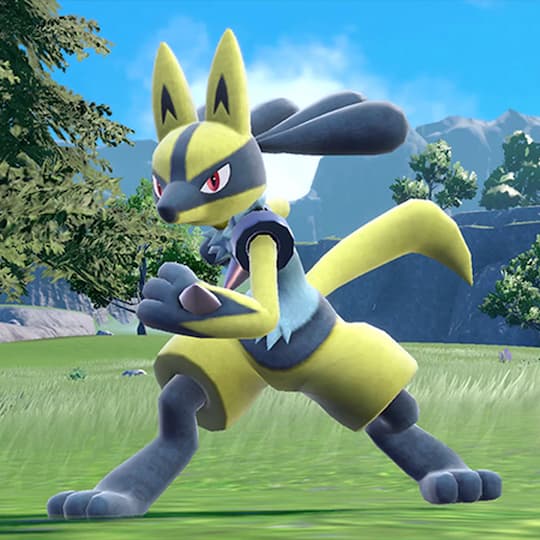 Steam Community :: Screenshot :: Shiny Lucario is trying to look cute.  and the other Lucario is showing his disapproval with a facepalm.