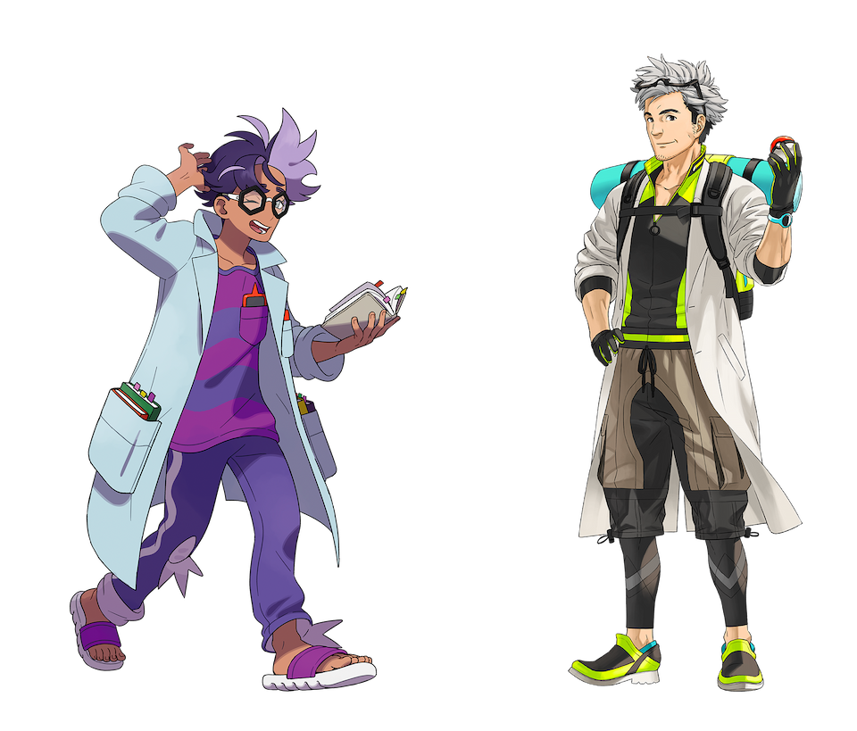 Professor Willow and Mr. Jacq investigate a mysterious Pokémon.
