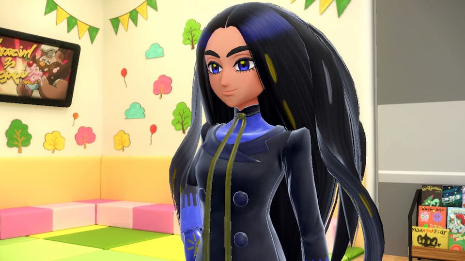 Gameplay screenshot, close-up of Geeta.