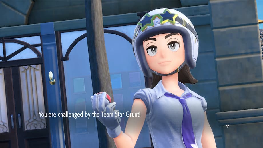 Gameplay screenshot of male and female team star grunts.