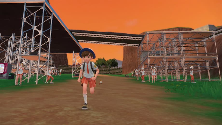 Gameplay screenshot player character inside of team star base.